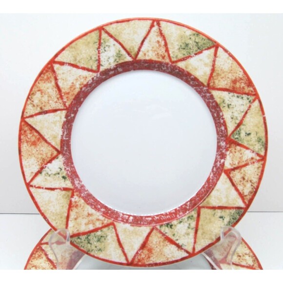 Dansk Travatine Rust Set Of 6 Discontinued Vintage 7 1/4" Bread Plates   1997 - Picture 2 of 10